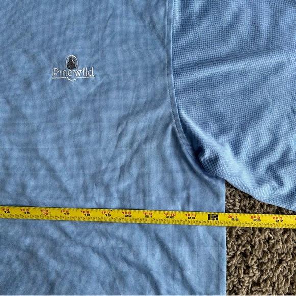 FootJoy Polo Men's XL Blue Golf Performance Stretch Pine Wild Short Sleeve Shirt - Picture 6 of 9